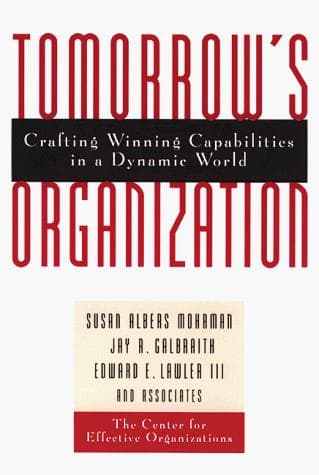 Cover of Tomorrow's organization by Susan Albers Mohrman