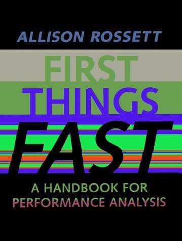 Cover of First things fast by Allison Rossett