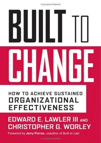 Cover of Built to change by Edward E. Lawler