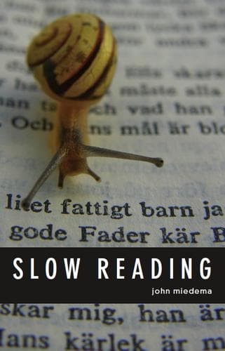 Cover of Slow reading by John Miedema