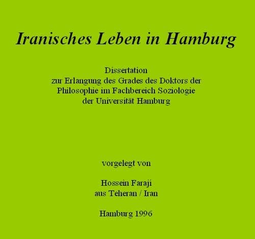 Cover of Iranisches Leben in Hamburg by Hossein Faraji