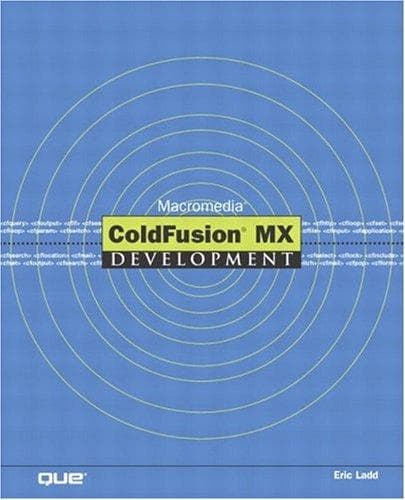 Cover of Macromedia ColdFusion MX Development by Eric Ladd