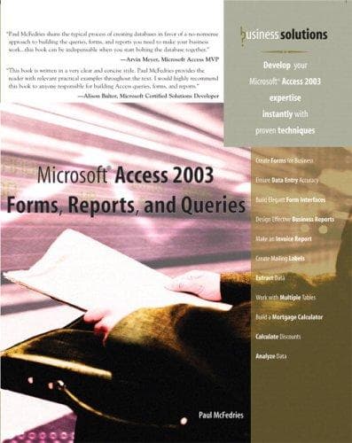 Cover of Microsoft Access 2003 by Paul McFedries