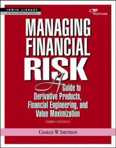 Cover of Managing financial risk by Charles W. Smithson