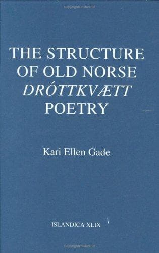 Cover of The structure of Old Norse Dróttkvætt poetry by Kari Ellen Gade