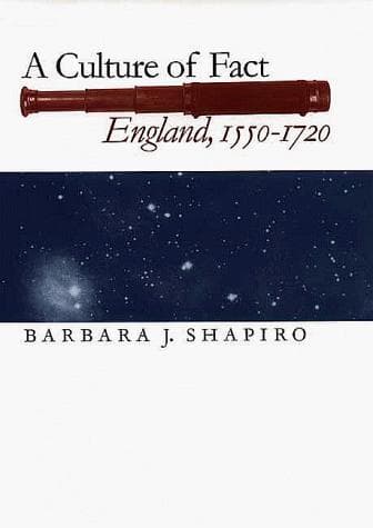 Cover of A Culture of Fact by Barbara J. Shapiro