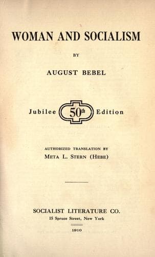 Cover of Die Frau und der Sozialismus by August Bebel