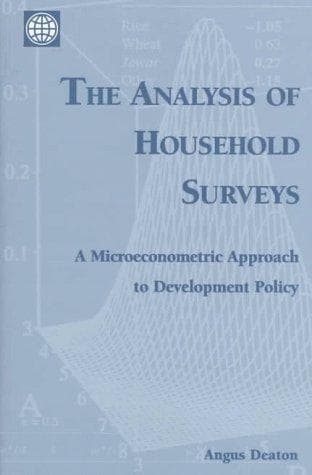 Cover of The analysis of household surveys by Angus Deaton
