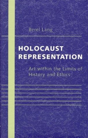 Cover of Holocaust representation by Berel Lang