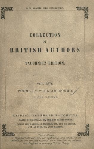 Cover of The Life and Death of Jason by William Morris