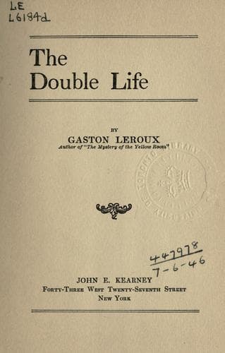 Cover of La double vie de Théophraste Longuet by Gaston Leroux