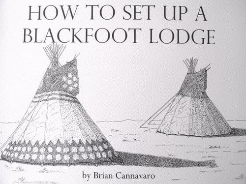 Cover of How To Set Up A Blackfoot Lodge by Brian Cannavaro