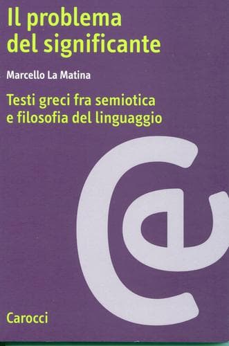 Cover of Il problema del significante by Marcello La Matina