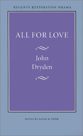 Cover of All for Love; or, The World Well Lost by John Dryden