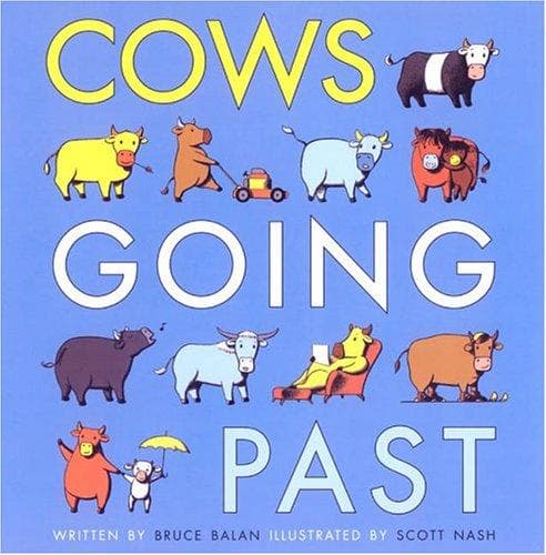 Cover of Cows going past by Bruce Balan