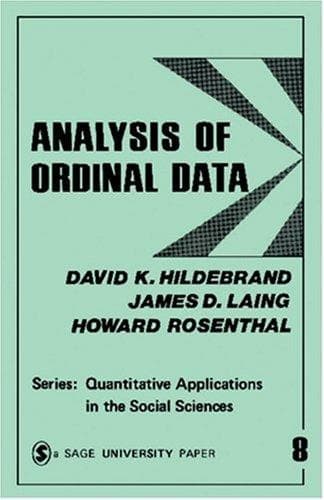 Cover of Analysis of ordinal data by David K. Hildebrand