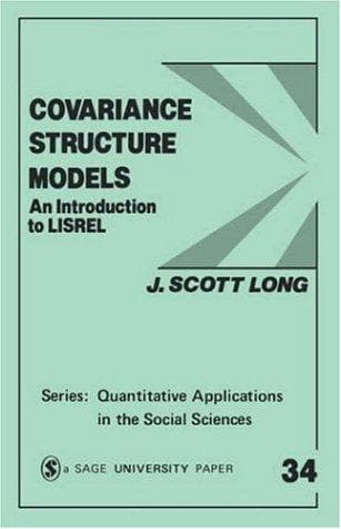 Cover of Covariance structure models by J. Scott Long