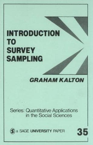 Cover of Introduction to survey sampling by Graham Kalton