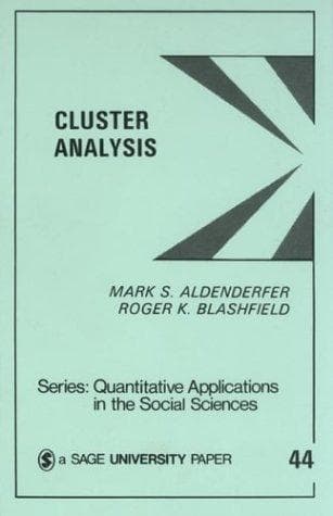 Cover of Cluster analysis by Mark S. Aldenderfer