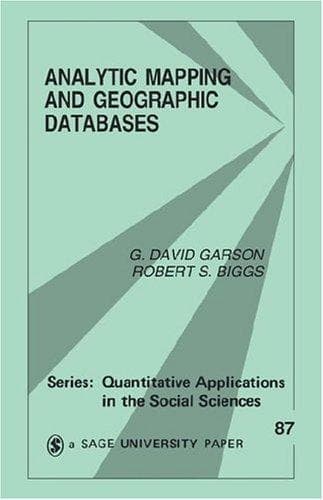 Cover of Analytic mapping and geographic databases by G. David Garson