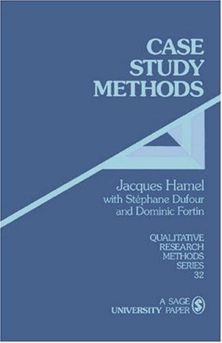Cover of Case study methods by Jacques Hamel