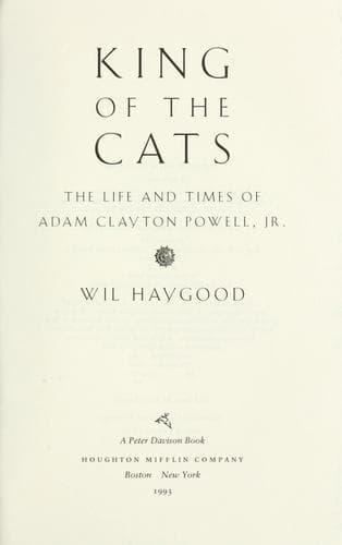Cover of King of the cats by Wil Haygood