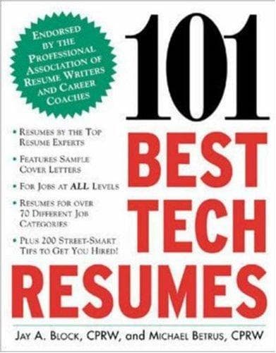 Cover of 101 Best Tech Resumes by Jay A. Block
