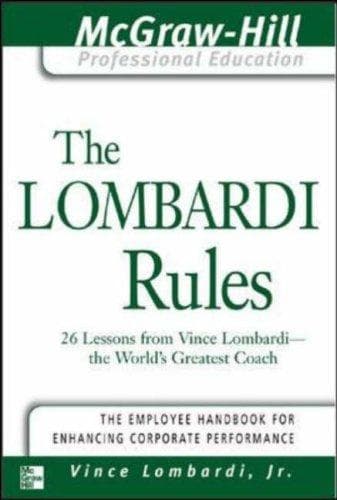 Cover of The Lombardi rules by Vince Lombardi