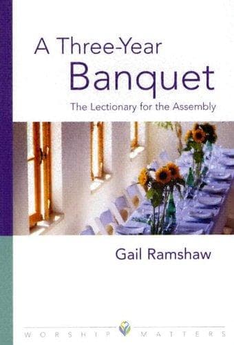 Cover of A three-year banquet by Gail Ramshaw