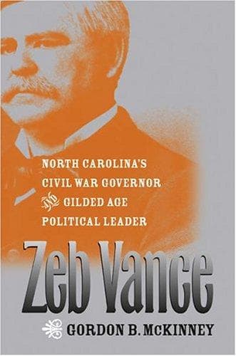 Cover of Zeb Vance by Gordon B. McKinney