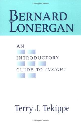 Cover of Bernard Lonergan by Terry J. Tekippe