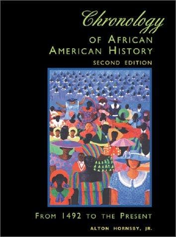 Cover of Chronology of African American history by Alton Hornsby