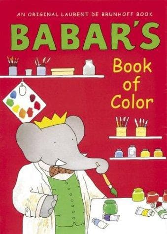 Cover of Babar's book of color by Laurent de Brunhoff