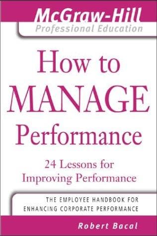 Cover of How to manage performance by Robert Bacal