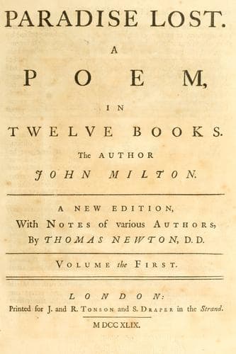 Cover of Paradise Lost by John Milton