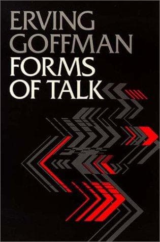 Cover of Forms of talk by Erving Goffman