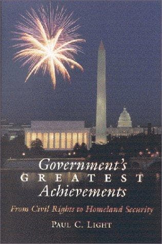 Cover of Government's greatest achievements by Paul Charles Light