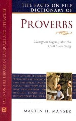 Cover of The Facts on File dictionary of proverbs by Martin H. Manser