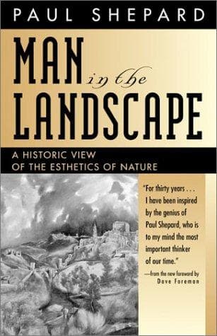 Cover of Man in the landscape by Shepard, Paul