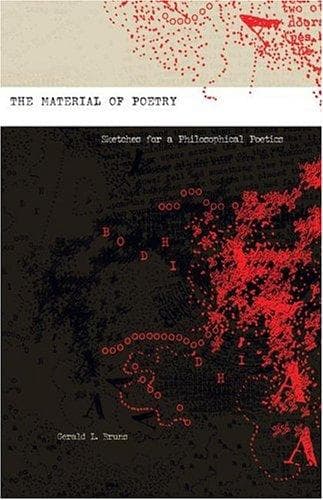 Cover of The material of poetry by Gerald L. Bruns