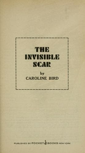 Cover of The invisible scar by Caroline Bird