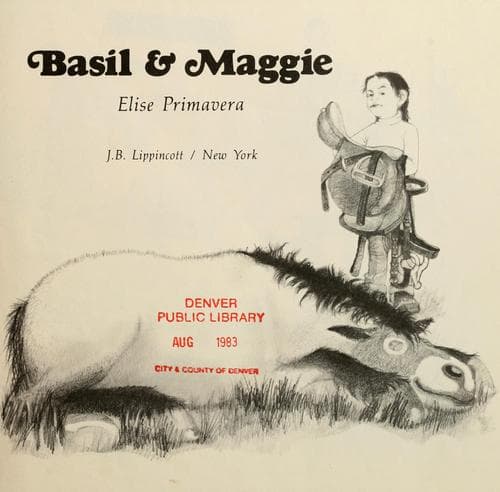 Cover of Basil & Maggie by Elise Primavera