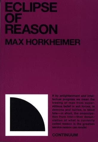 Cover of Éclipse de la raison by Max Horkheimer