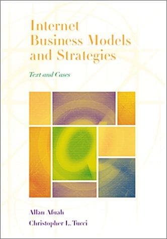 Cover of Internet business models and strategies by Allan Afuah