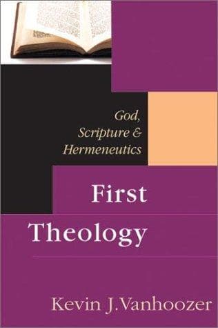 Cover of First Theology by Kevin J. Vanhoozer