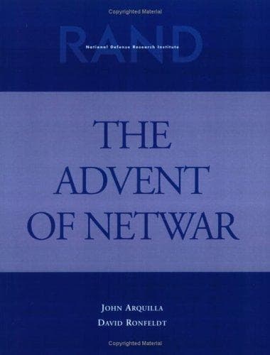 Cover of The advent of netwar by John Arquilla