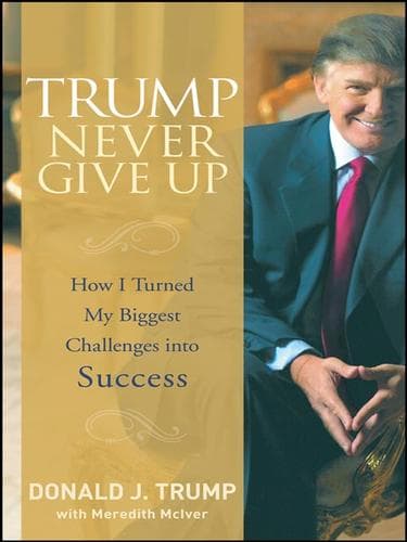 Cover of Trump never give up by Donald Trump