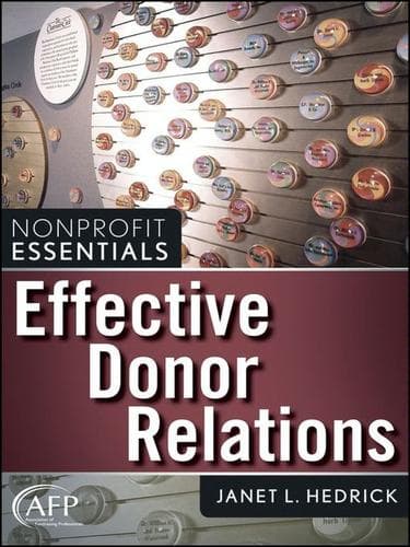 Cover of Effective donor relations by Janet Hedrick