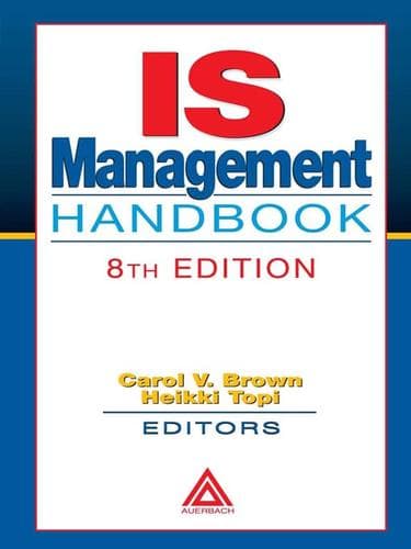 Cover of IS Management Handbook by Carol V. Brown