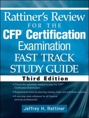 Cover of Rattiner's review for the CFP certification by Jeffrey H. Rattiner